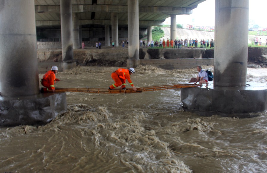 Lutte contre les inondations en Chine