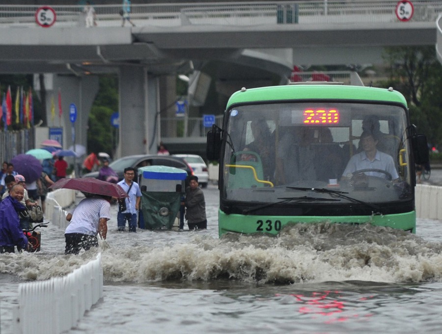 Lutte contre les inondations en Chine