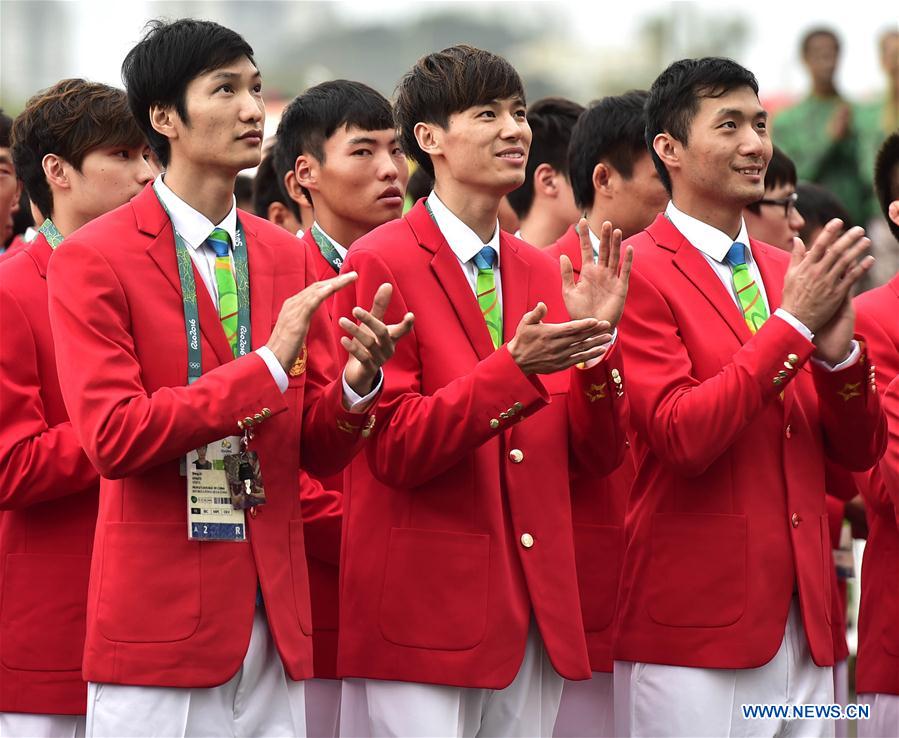 La délégation chinoise organise une cérémonie de lever du drapeau à Rio