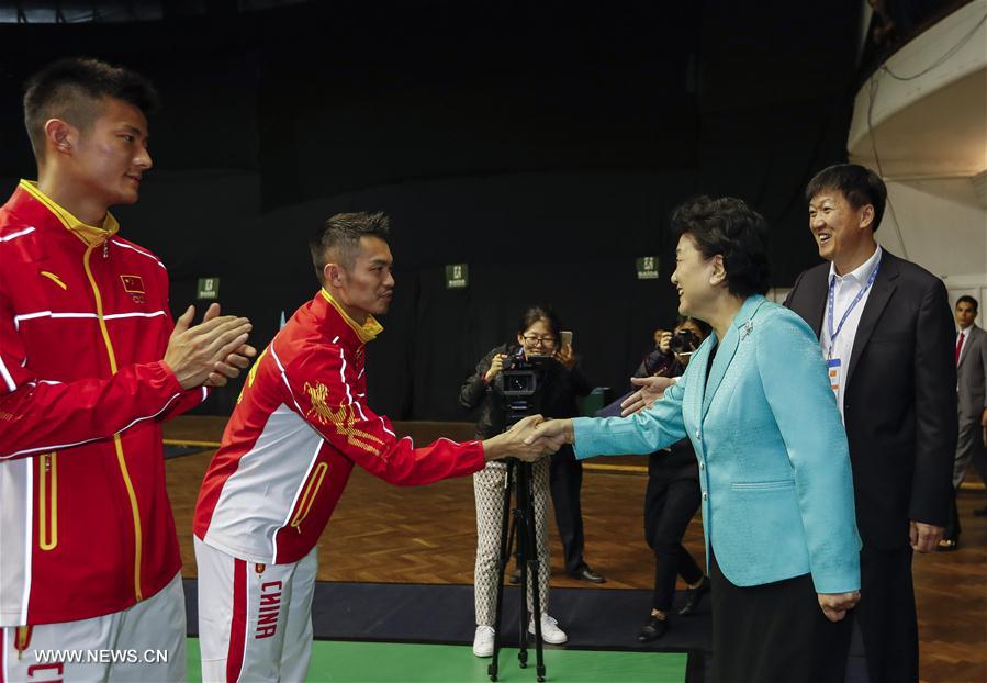 JO de Rio : Liu Yandong rend visite aux athlètes chinois à Sao Paulo