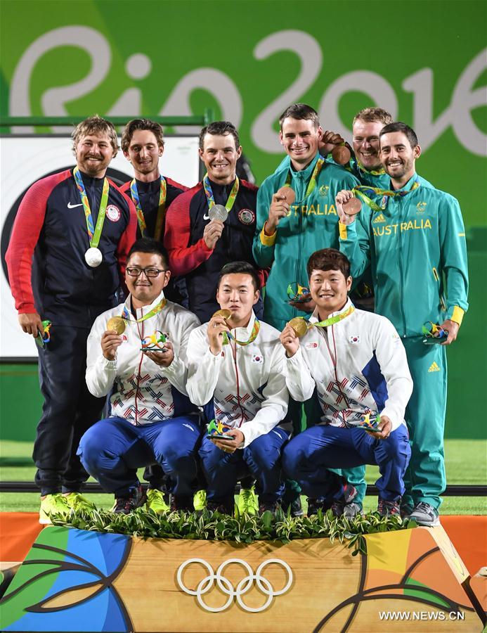 JO 2016/Tir à l'arc: l'équipe masculine sud-coréenne décroche la médaille d'or