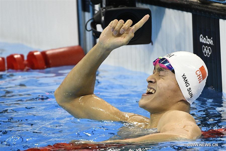 JO de Rio : le Chinois Sun Yang remporte le 200m nage libre