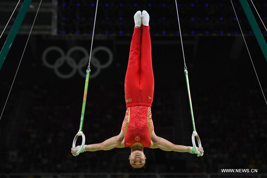 JO 2016/Gym (homme): L'équipe chinoise remporte la médaille de bronze