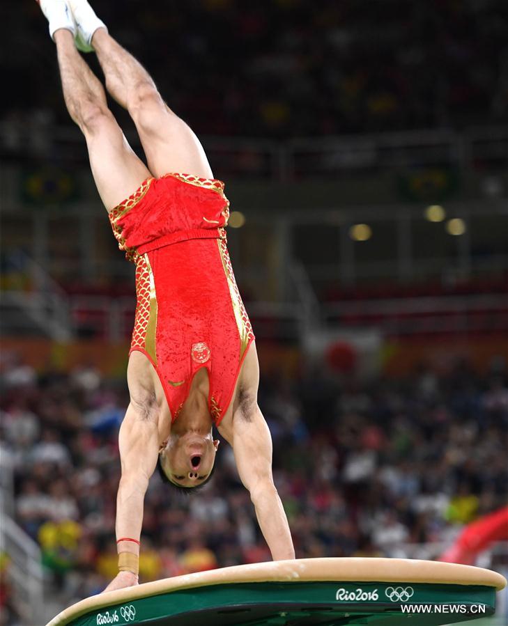 JO 2016/Gym (homme): L'équipe chinoise remporte la médaille de bronze