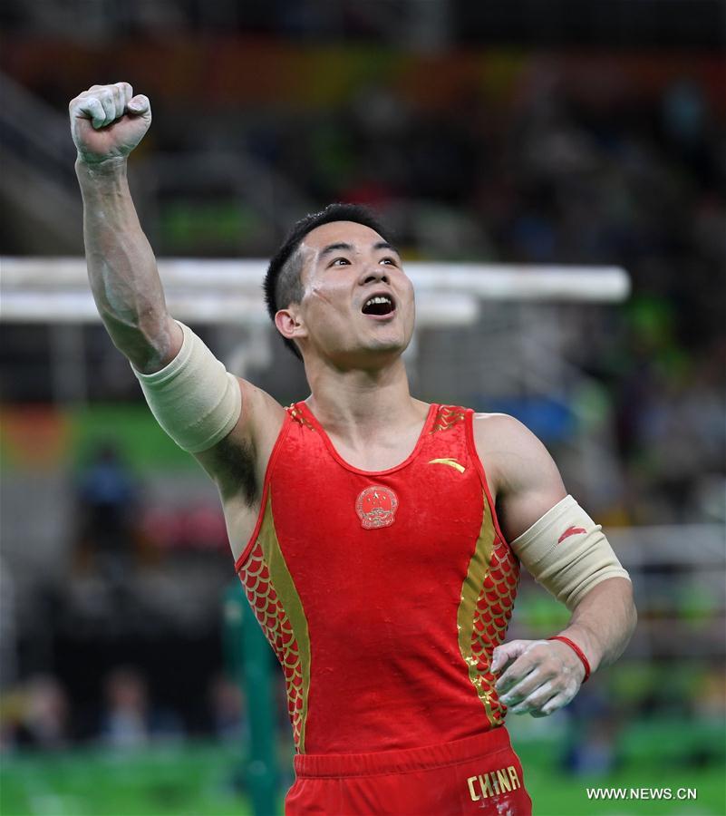 JO 2016/Gym (homme): L'équipe chinoise remporte la médaille de bronze