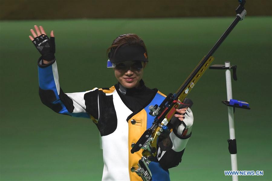 JO 2016/ tir à la carabine à 50 m 3 positions : Les Chinoises Zhang Binbin et Du Li en argent et en bronze