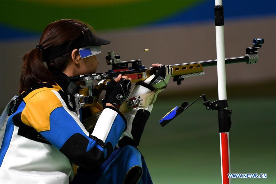 JO 2016/ tir à la carabine à 50 m 3 positions : Les Chinoises Zhang Binbin et Du Li en argent et en bronze