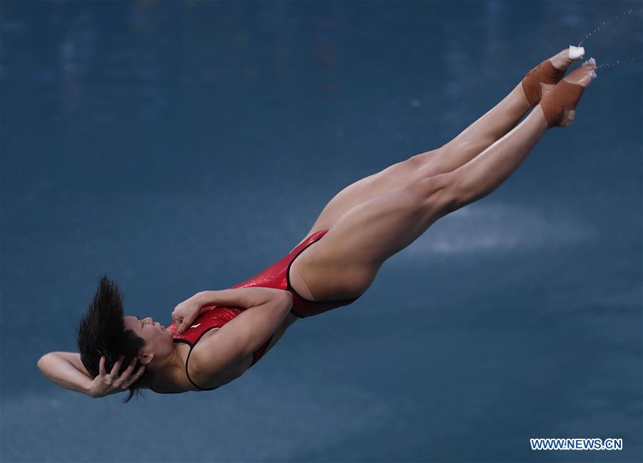 JO-2016/Plongeon : Shi Tingmao remporte l'or au tremplin à 3m dames