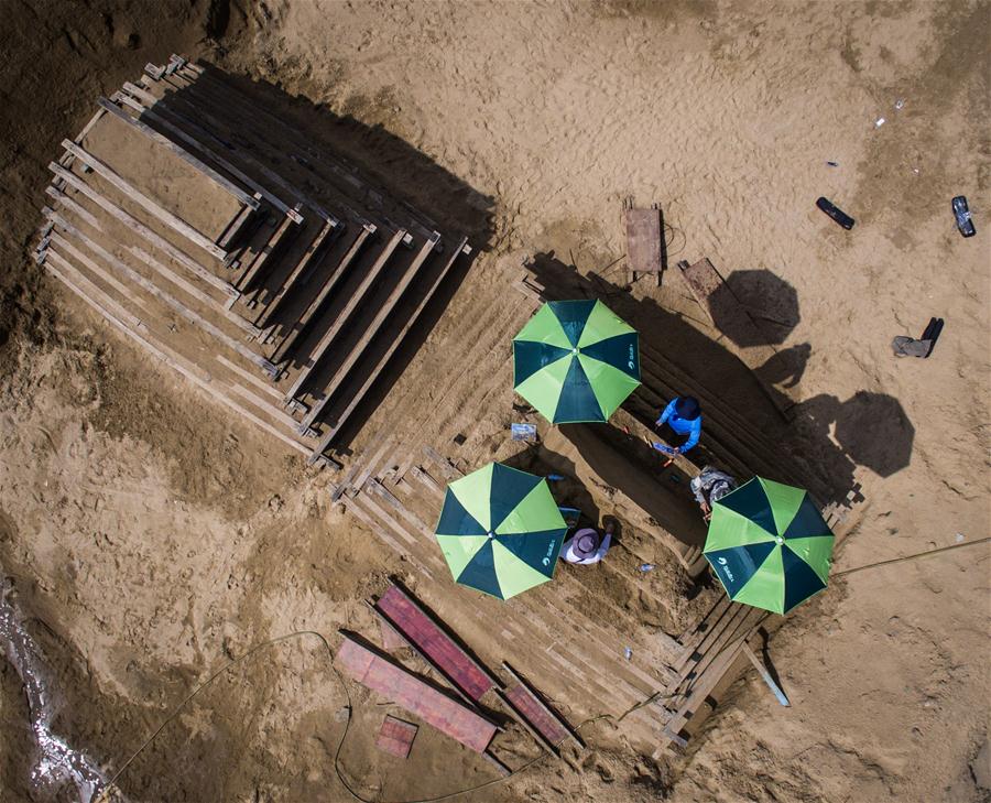 Chine : des sculptures de sable marquant le sommet du G20