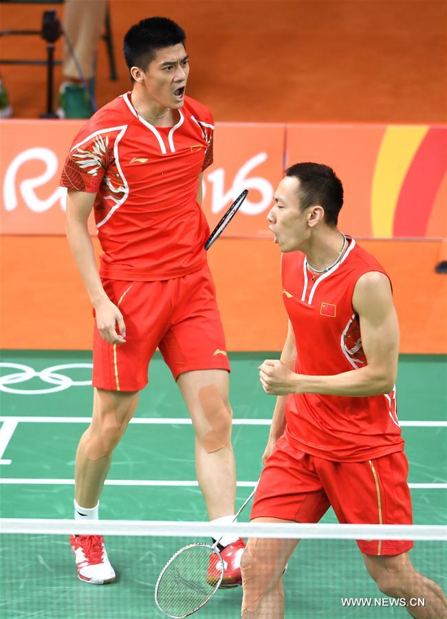 JO 2016 : demi-finale de badminton (double messieurs)