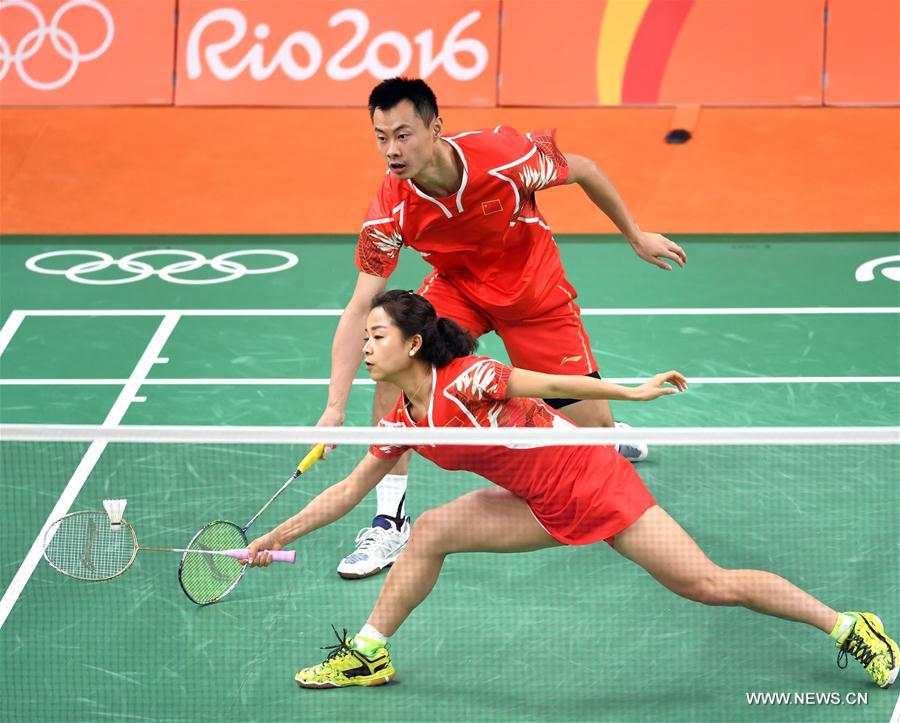 JO 2016 : match de badminton double mixte