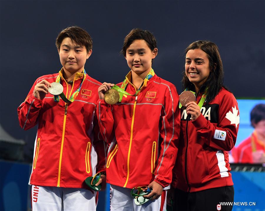 JO 2016 : la Chinoise Ren Qian championne du plongeon 10 mètres dames