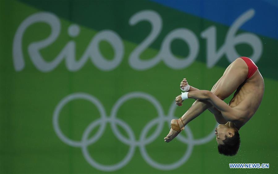 JO-2016: le Chinois Chen Aisen champion du plongeon de haut vol (10 m) messieurs