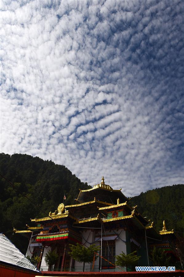 Le temple de Lamaling au Tibet