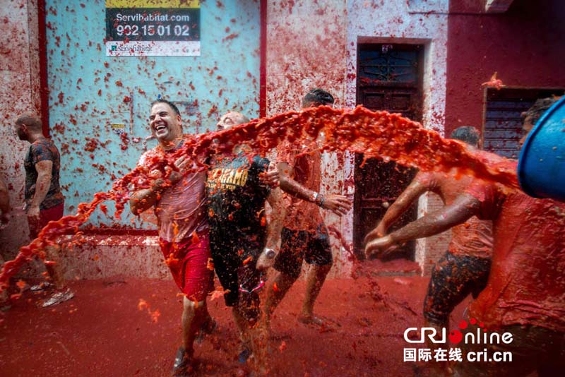 Bataille de tomates en Espagne