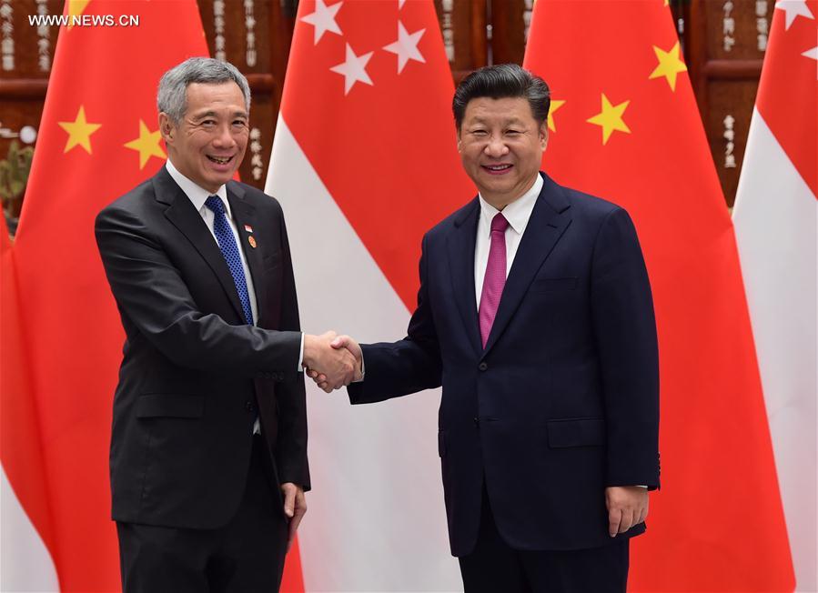 Le président chinois rencontre le PM singapourien