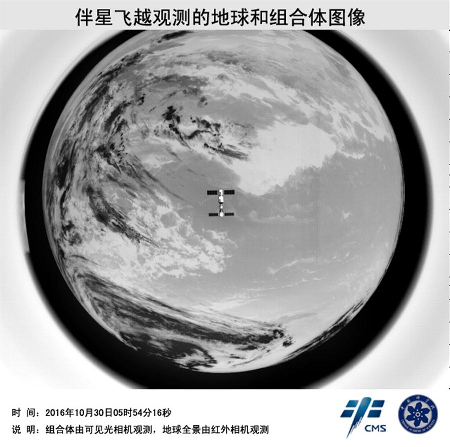 Photos de Tiangong-2 et Shenzhou-11