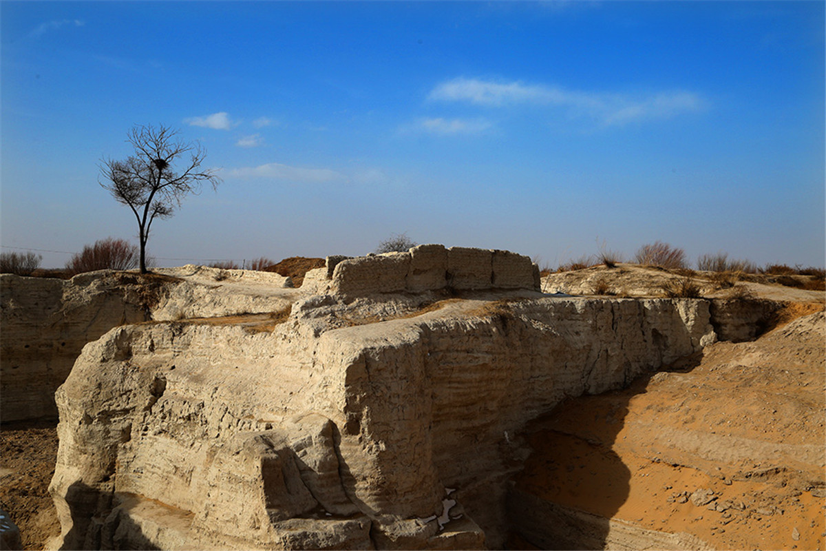 Tongwancheng, ancienne capitale des Xiongnu