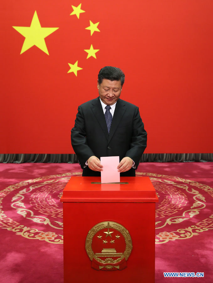 Xi Jinping vote aux élections législatives locales