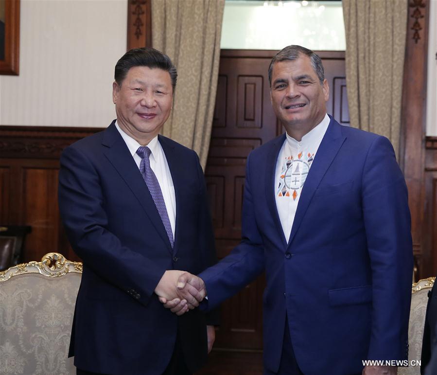 EN IMAGES: la visite du président chinois Xi Jinping en Equateur