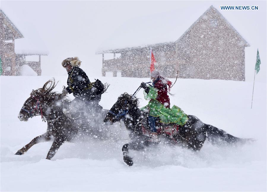 Activités et jeux de neige à Kanas