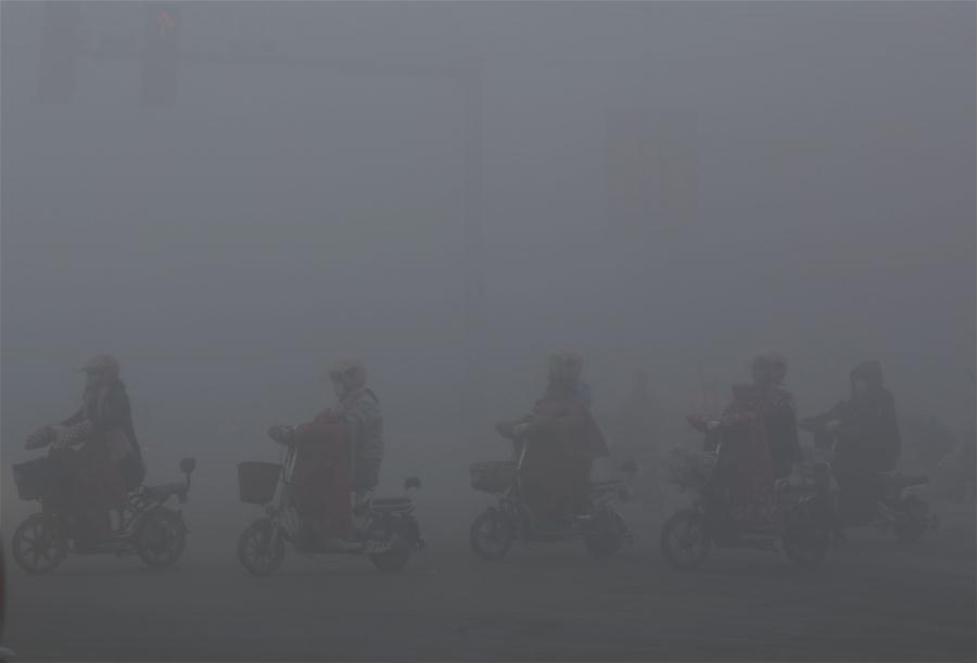 Pic de pollution dans le nord de la Chine