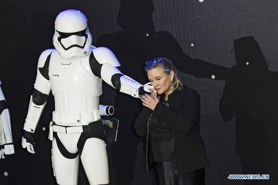 L'actrice de Star Wars, Carrie Fisher, décède à l'age de 60 ans