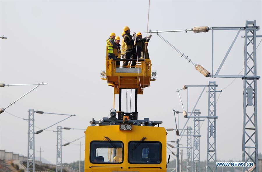 Chine : construction d'une voie ferrée au Jiangxi