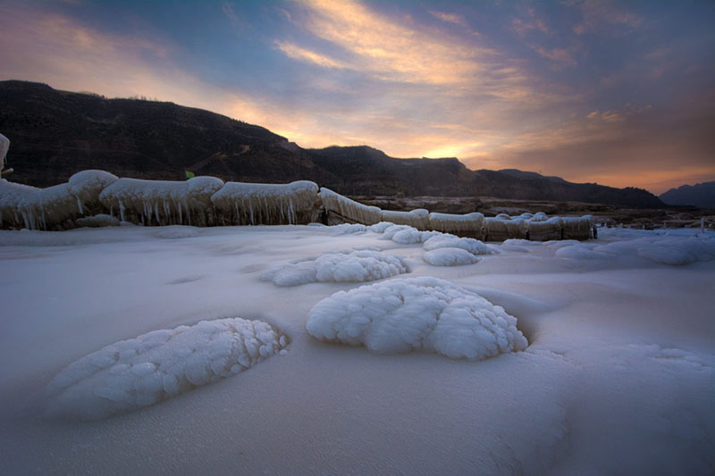 Les chutes de Hukou, encore plus enchanteresses en hiver