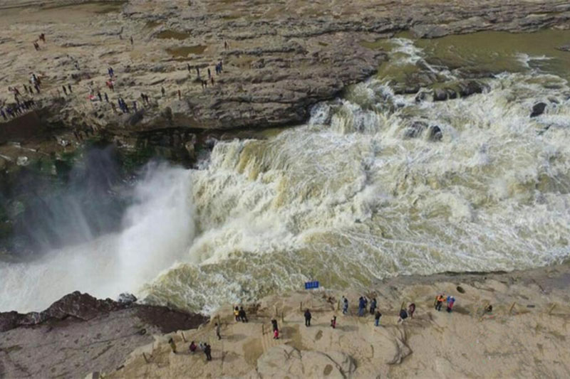 Les chutes de Hukou, encore plus enchanteresses en hiver