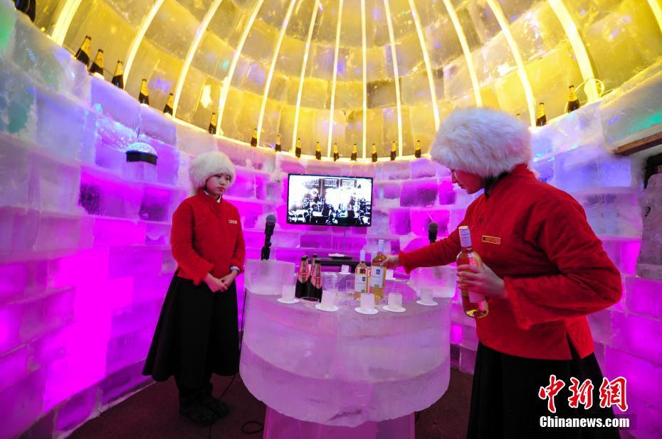 Ouverture d'un bar de glace à Shenyang