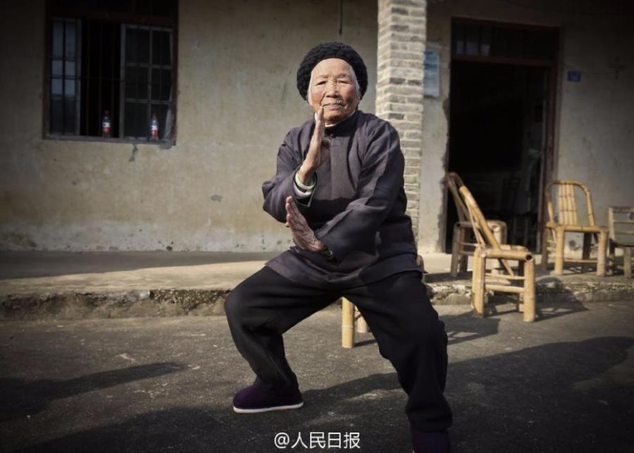 Une nonagénaire ma?tre de kung-fu à Ningbo