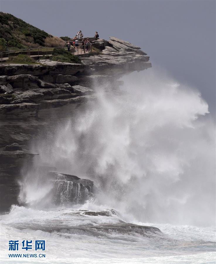 De gigantesques vagues frappent la c?te australienne