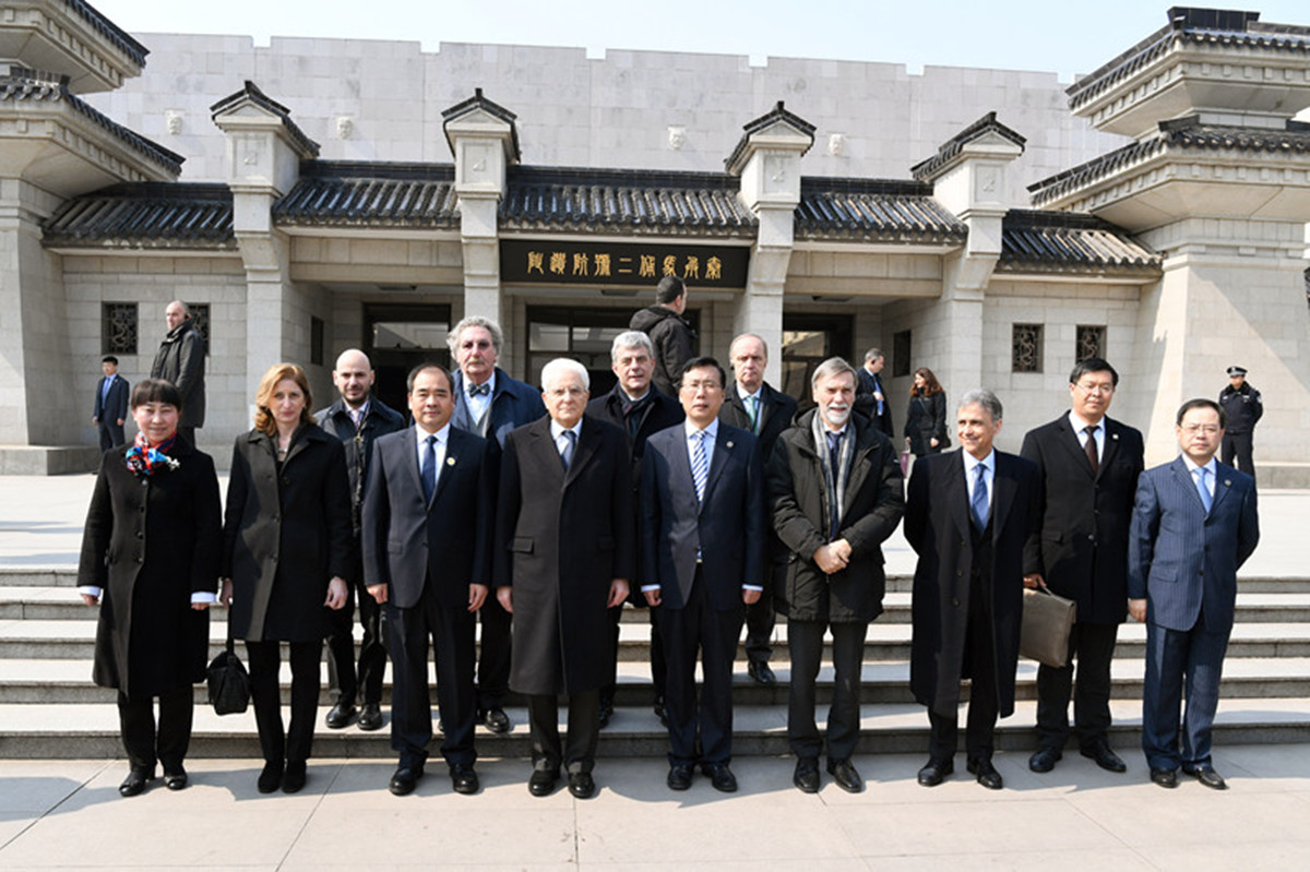 Visite du président italien Sergio Mattarella au Musée des guerriers en terre cuite de Xi'an