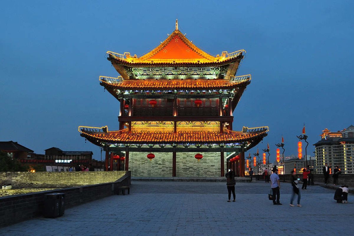 La tour de garde de la Porte Sud des murailles de Xi'an