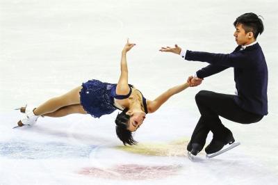 Patinage artistique : victoire du couple chinois