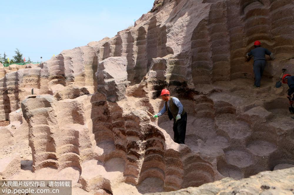 Shandong : découverte d’un ancien puits de moulins en pierre 