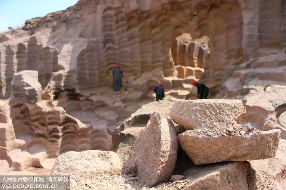 Shandong : découverte d’un ancien puits de moulins en pierre 