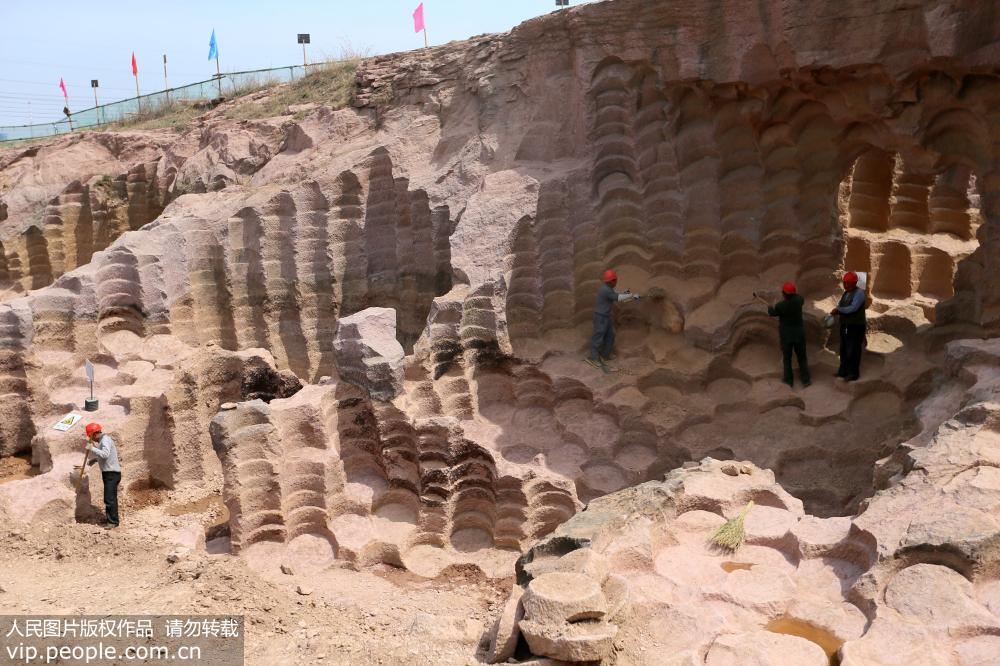 Shandong : découverte d’un ancien puits de moulins en pierre 