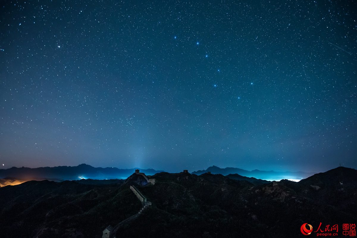 Vue de la galaxie à Jinshanling 