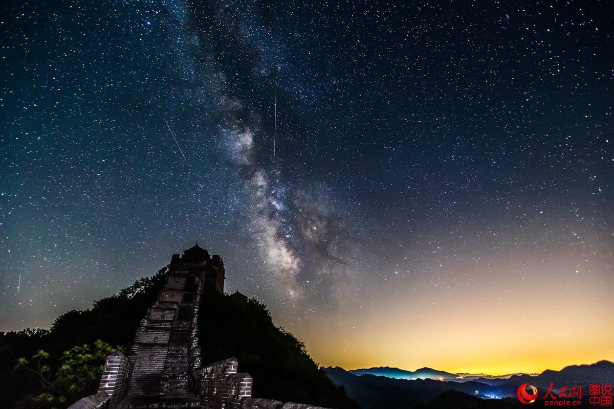 Vue de la galaxie à Jinshanling 