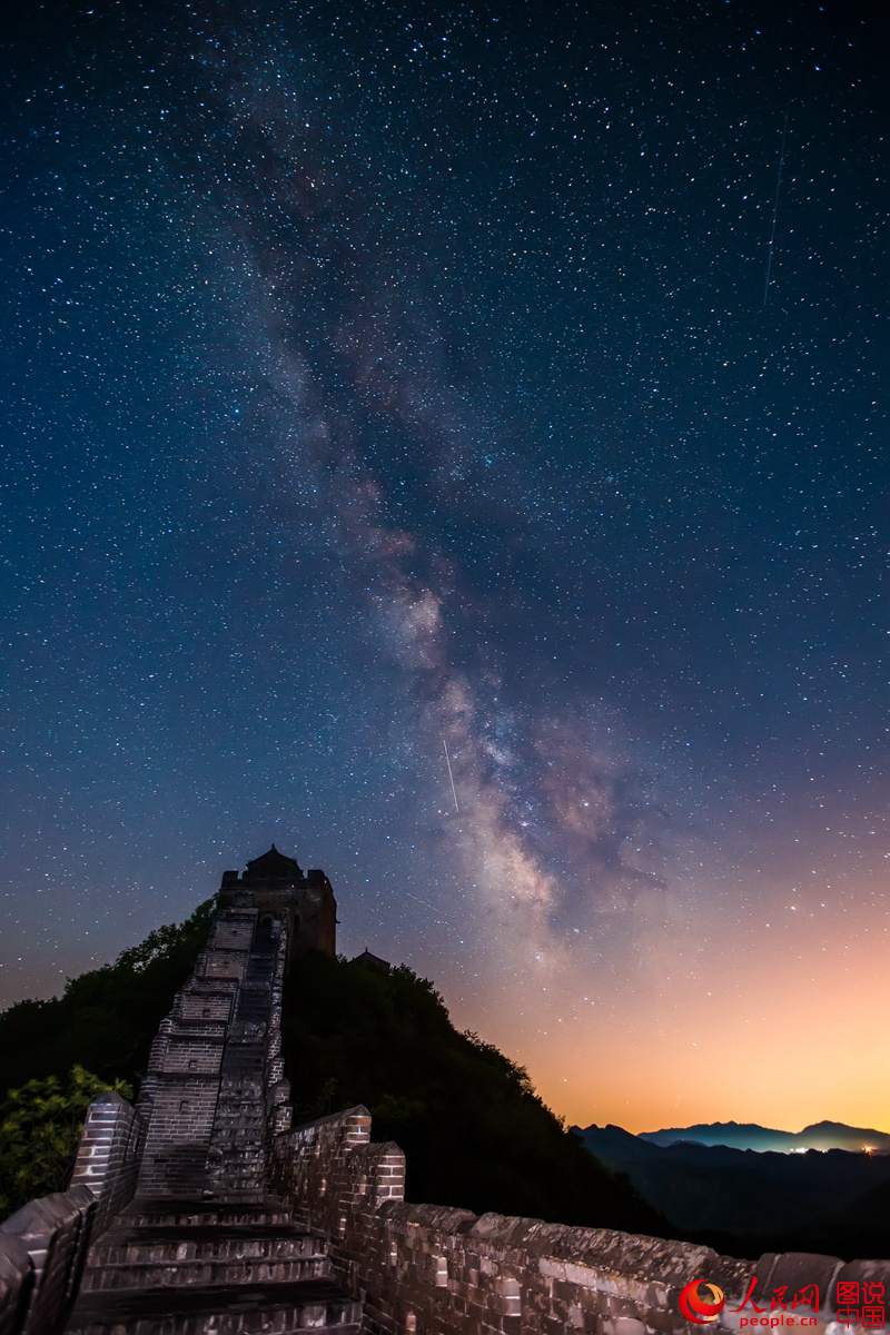 Vue de la galaxie à Jinshanling 