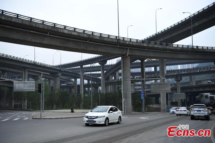 Chongqing : un échangeur autoroutier très complexe