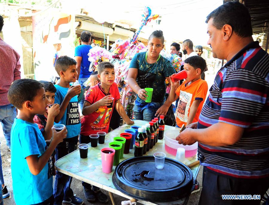 Des enfants syriens profitent de la fête de l'A?d