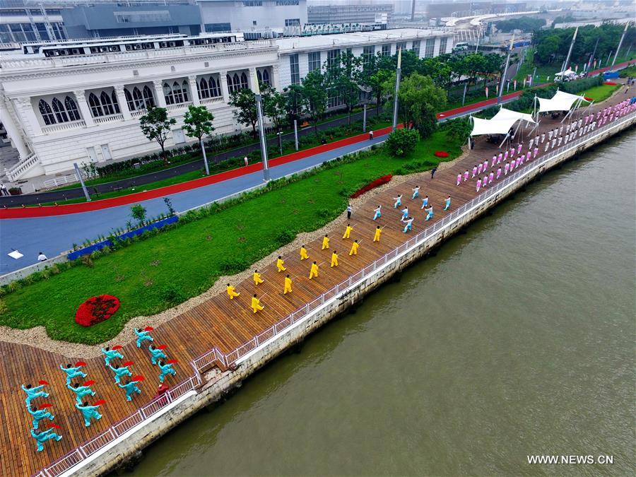 Une activité de remise en forme à Shanghai