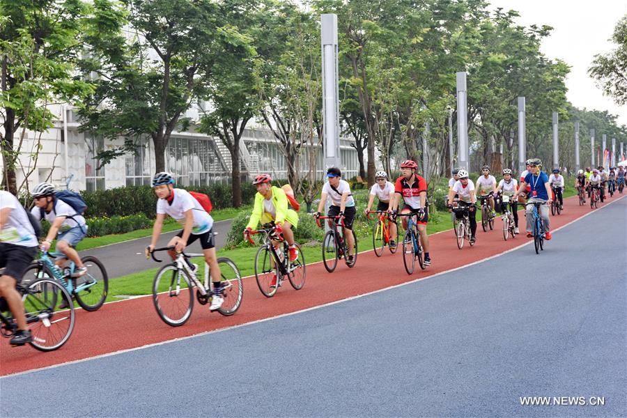 Une activité de remise en forme à Shanghai