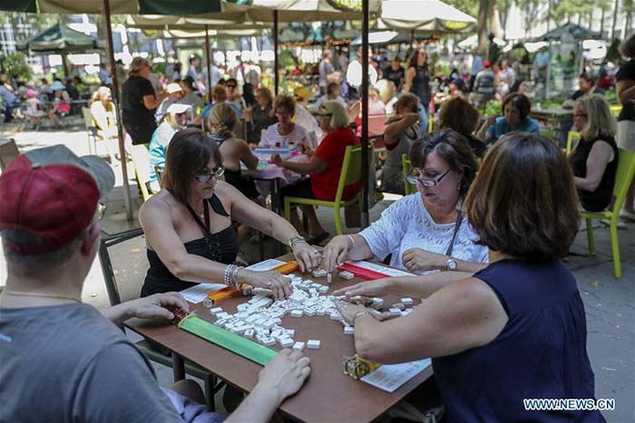 Un?marathon de mahjong à New York