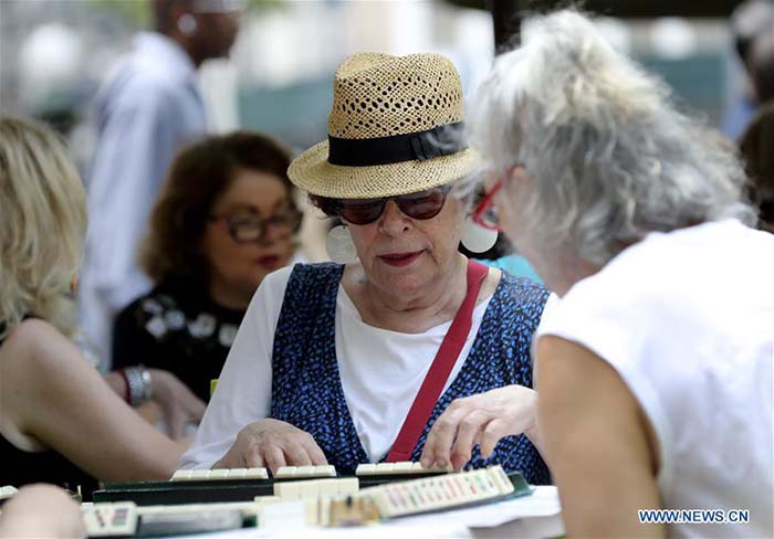 Un?marathon de mahjong à New York