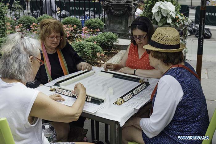 Un?marathon de mahjong à New York