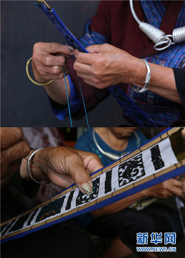 Une formation de broderie pour les femmes de l'ethnie Miao